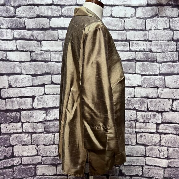 Venezia Taupe Button Down Top Size 18/20 - Picture 7 of 8